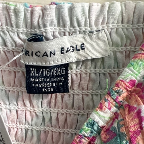 American Eagle Outfitters Maxi Dress  Women XL Floral Pink and Green - Picture 6 of 10